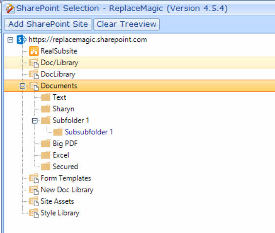 Modos de autenticação do SharePoint no ReplaceMagic